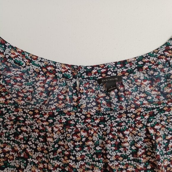 Women's Ann Taylor Lightweight Floral Print Long Sleeve Size Large - Picture 7 of 10